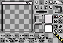 Pixel art UI elements showcase